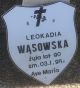 1998 - Wąsowska Leokadia - tabliczka nagrobna